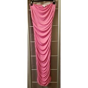 NEW Sincerely Jules Womens Coral Pink Strapless Dress‎ SZ L